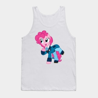 Pinkie Pie as the 6th Doctor (blue) Tank Top